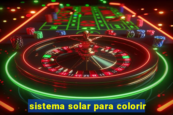 sistema solar para colorir